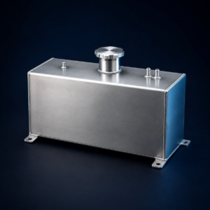 Demonstration rectangular aluminium marine fuel tank